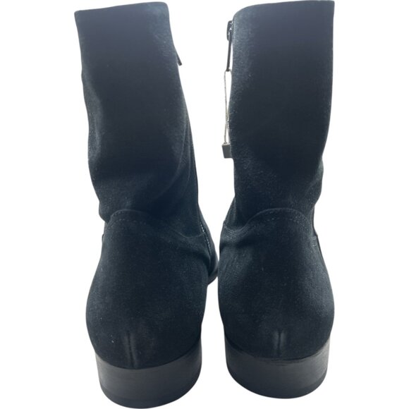 Lemarè Cros Nero Black Suede Boots - Size IT 45 / US 12 - Picture 4 of 8